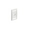 Panduit 1-PORT FLUSH MOUNT UNLOADED, SINGLE GANG MINI-COM, WHITE ROHS CFPE1WHY - alternate 1